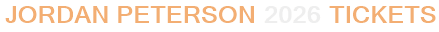 Jordan Peterson 2026 Tickets